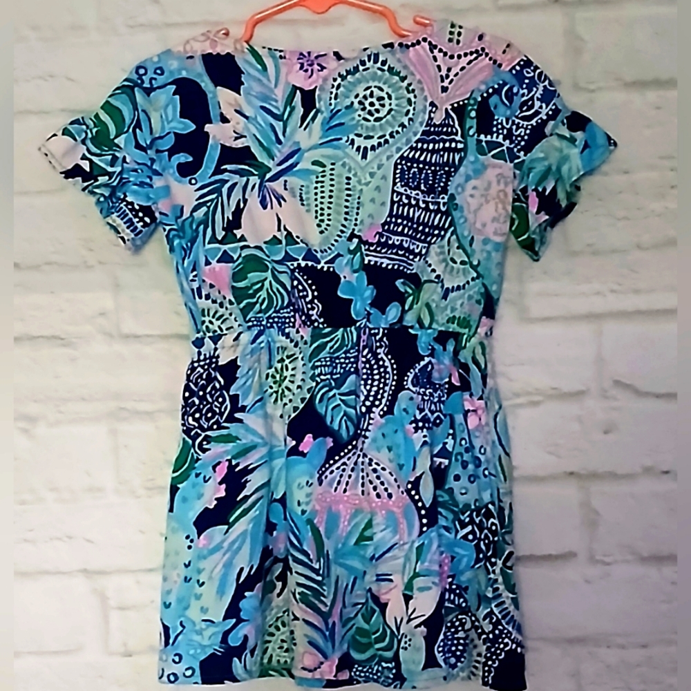 Lilly Pulitzer Stasia Dress in Lookin' Sharp Print, Size XS 2-3 - Picture 3 of 5